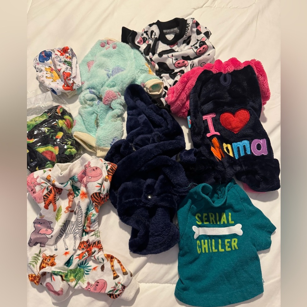 Colorful Dog Onesies Set